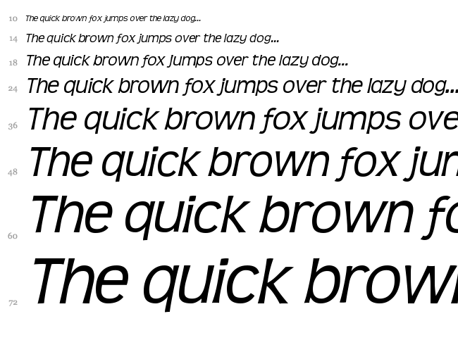 Teen font waterfall